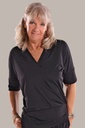 Women's dance shirt "CARINA" black